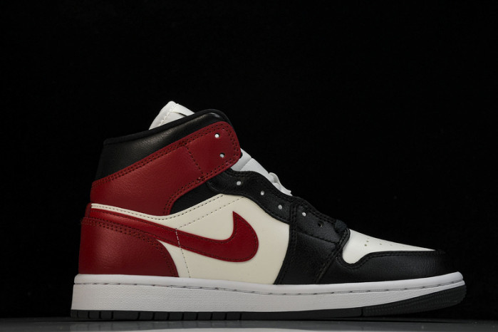 WMNS Air Jordan 1 Mid“Black Toe”  BQ6472-160