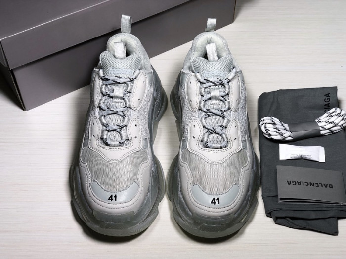 BLEN Triple S Clear Sole Grey  541624W09O11705